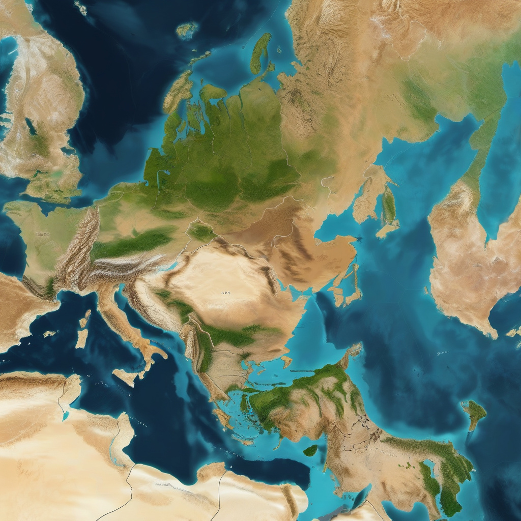 Каспійське море і берегова лінія, мальовничий світанок