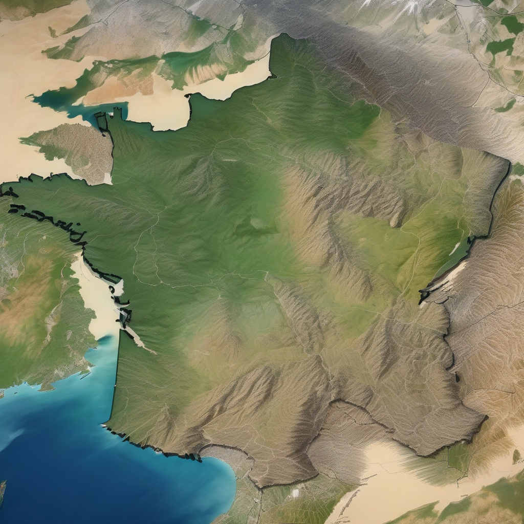 Travel view of the Maroni River, France-Suriname border in French Guiana