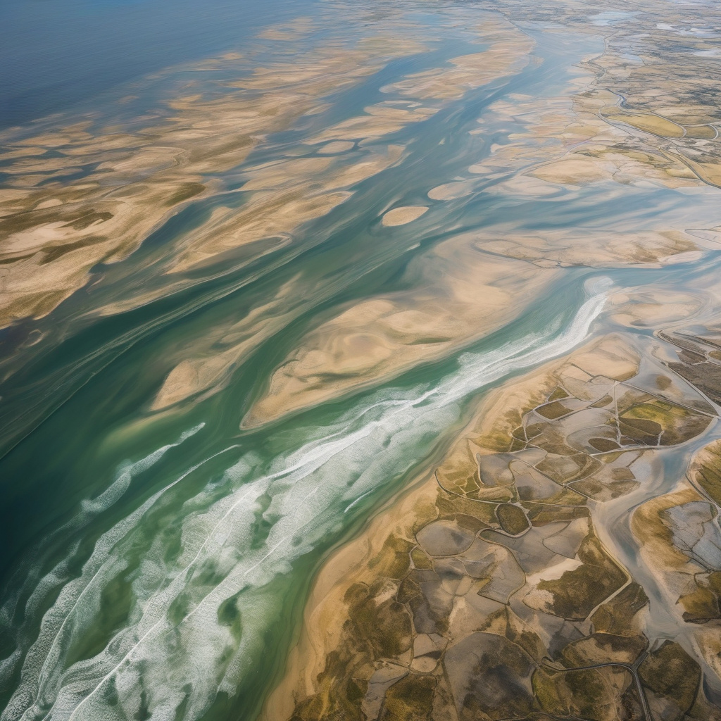 Baltic Sea tranquil coast and pine forest in summer