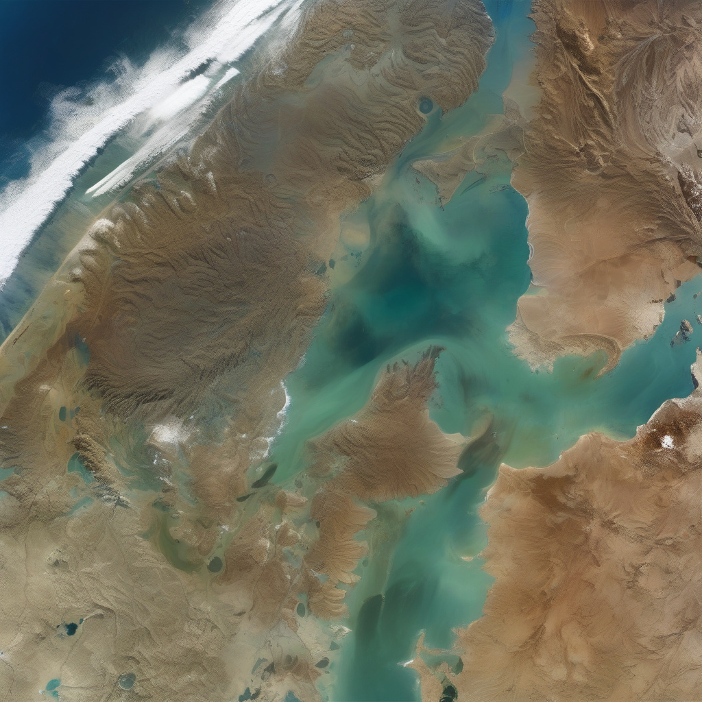 North Sea foamy waves battering the shore during a gale