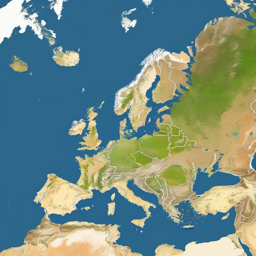 North Sea cargo port with loading cranes at sunset