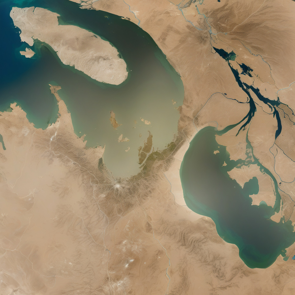 Salinity measurement on Caspian Sea coast, travel science insight