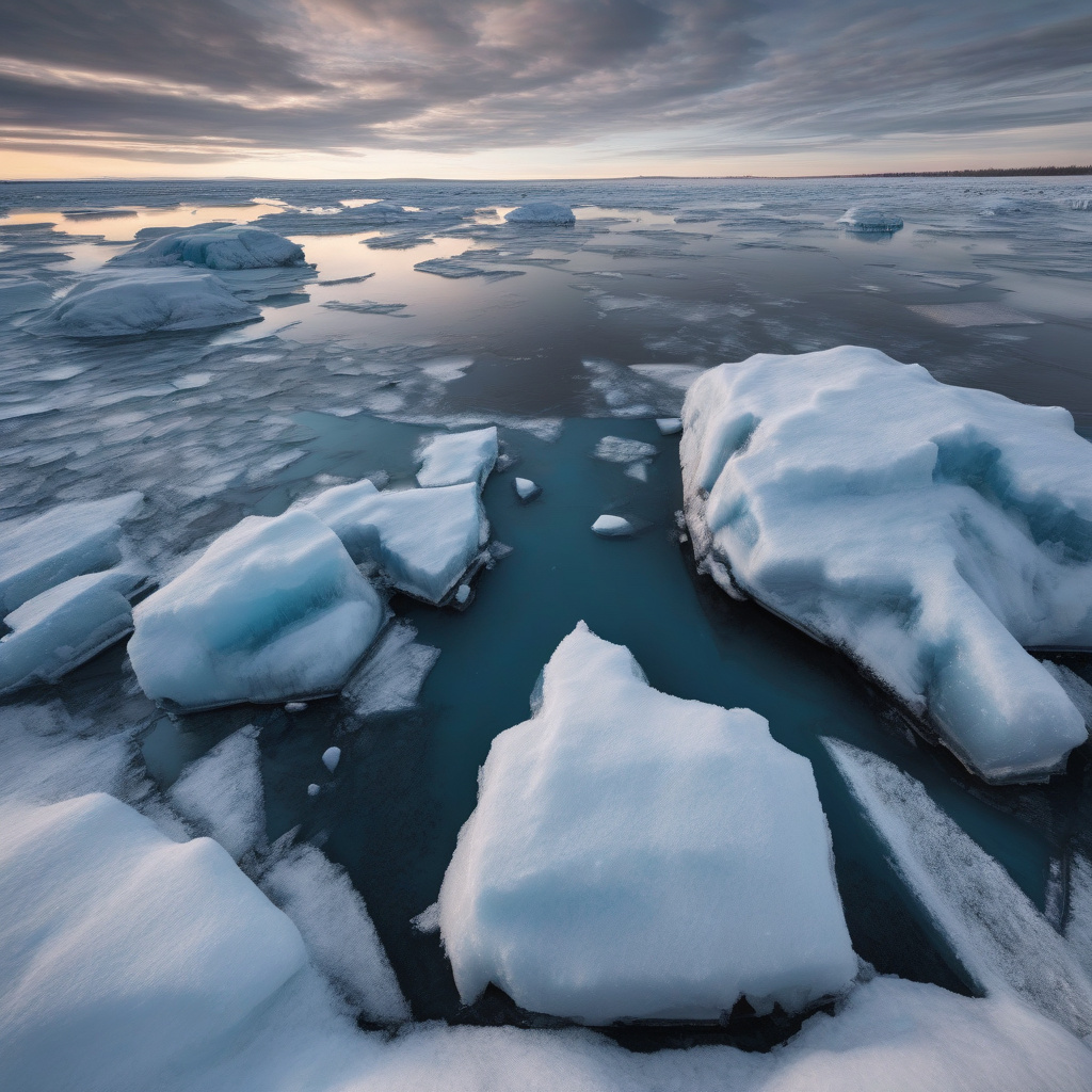 Greenland Sea iceberg scenery - Arctic Ocean cruise route
