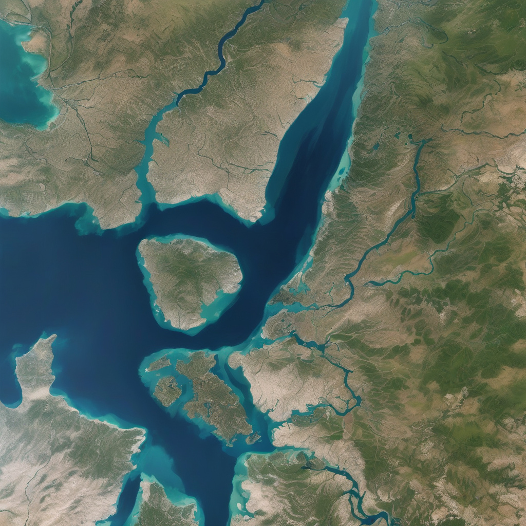 Vessel entering the Strait of Gibraltar between Spain and Morocco, popular Europe-Mediterranean travel route