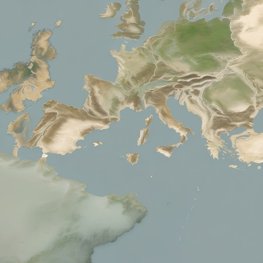 Ferry on the English Channel between Dover and Calais, Northern Europe maritime route with cliffs and ports