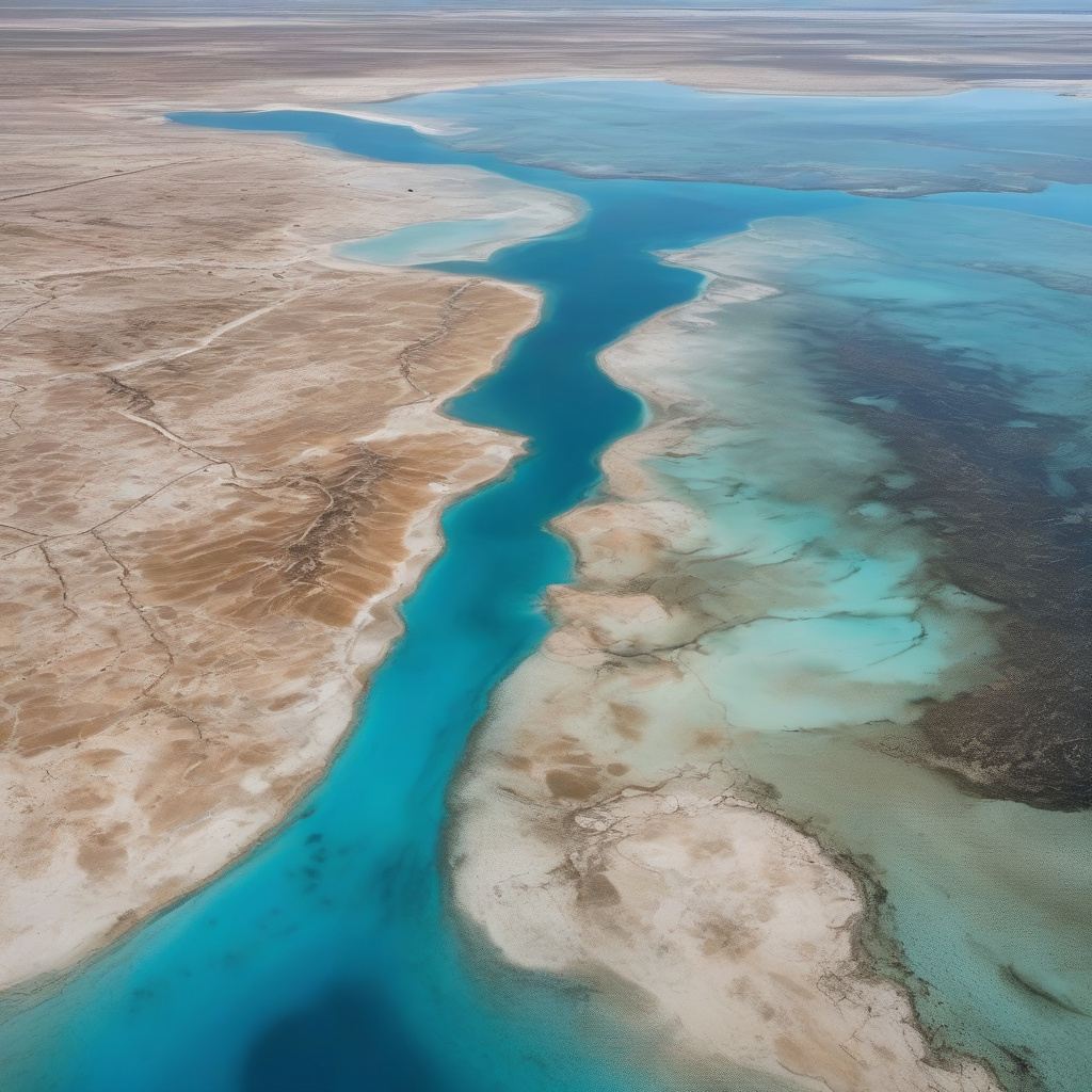 Sunny Mediterranean sea coast with high water salinity, popular travel destination