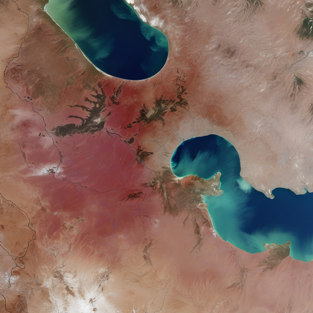 Evaporation in the Mediterranean Sea, sun and arid coastal travel region