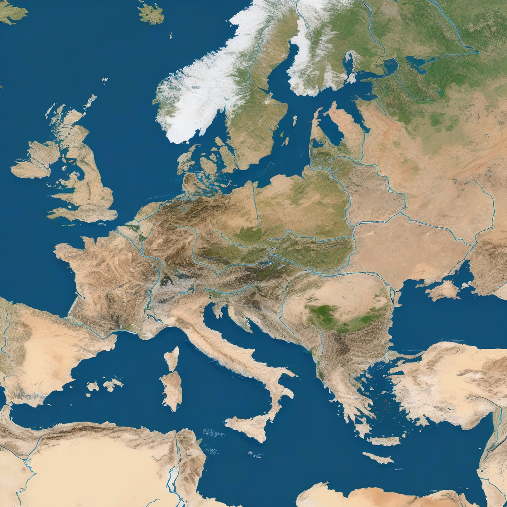 Container ports along the North Sea trade route, essential for European shipping