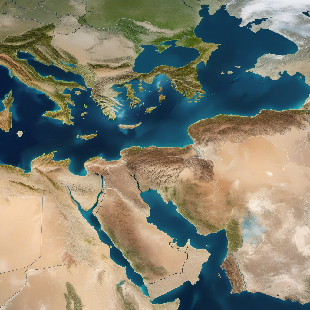 Scenic Mediterranean coast in southern Europe