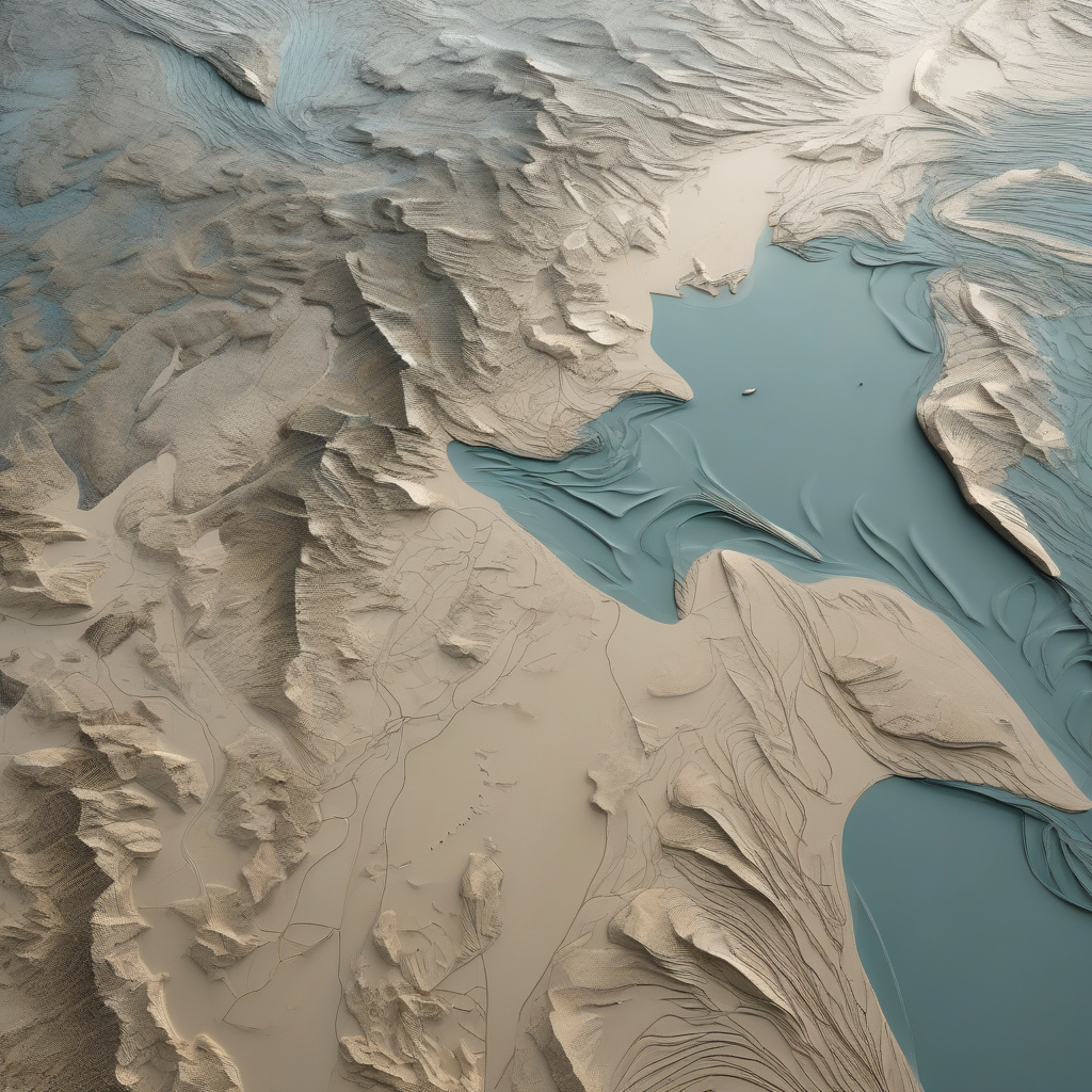 Mediterranean landscape with vineyards and olive groves