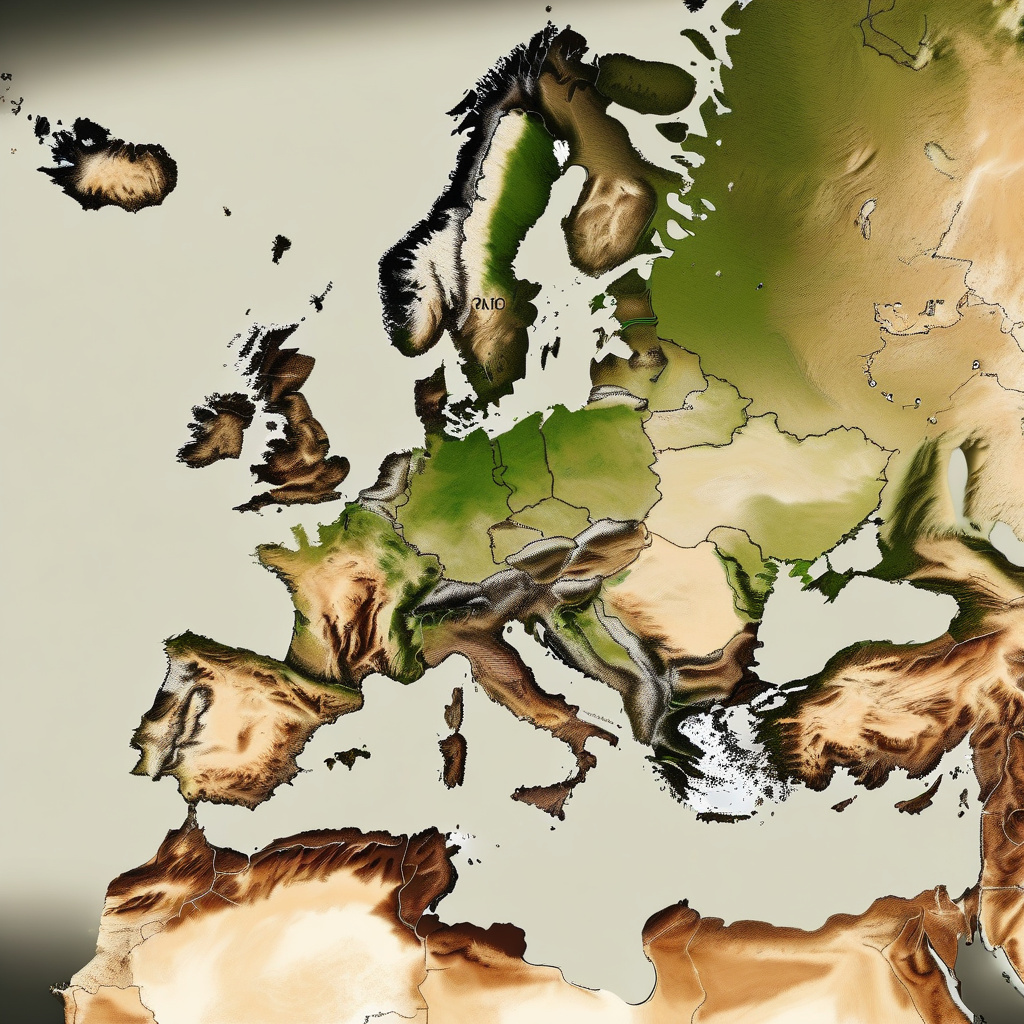 Inland Mediterranean village with traditional market