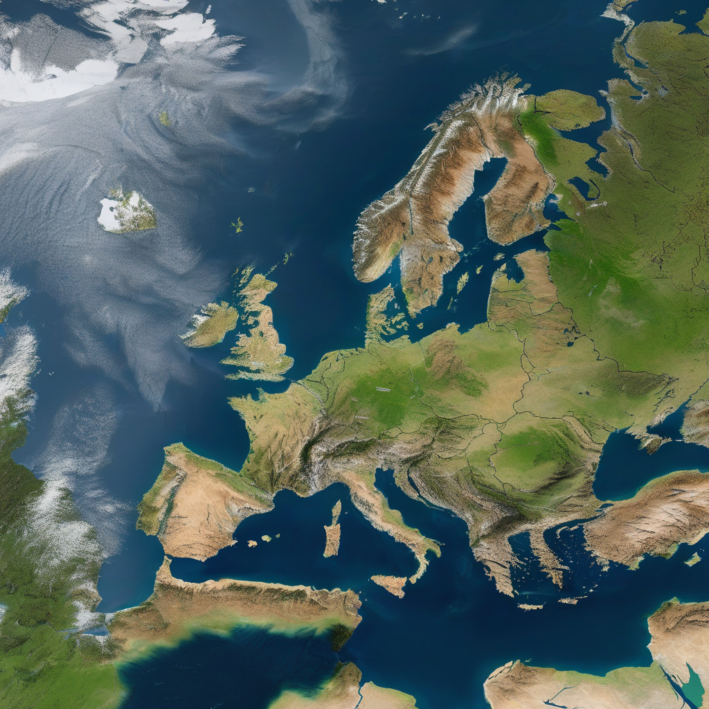 Stunning Northern Europe fjord landscape with cold blue waters and evergreen forests, travel in the Nordics