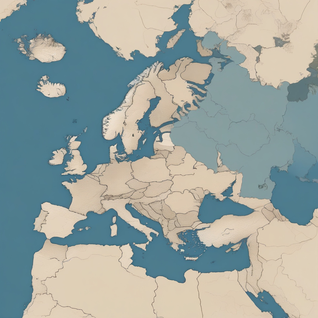 Scenic European boundary landscape, perfect for geography-themed travel