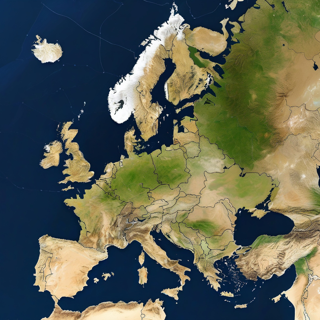 Map highlighting Europe’s area for curious world travelers