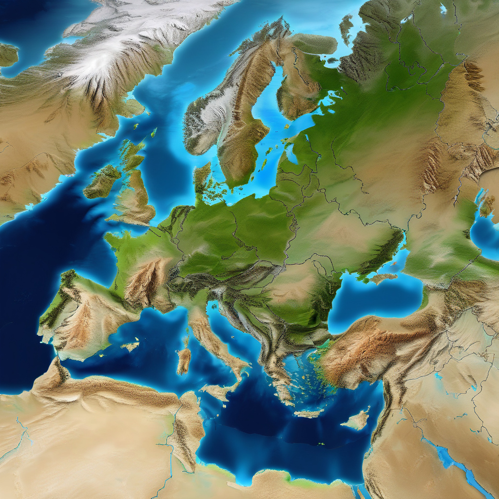 Aerial view of Mediterranean islands in Europe for travelers