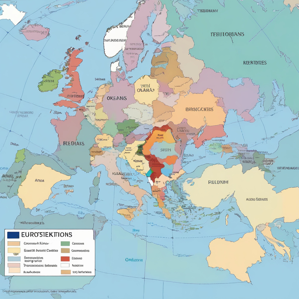 Wind-swept coastline in European overseas territories, scenic travel landscape