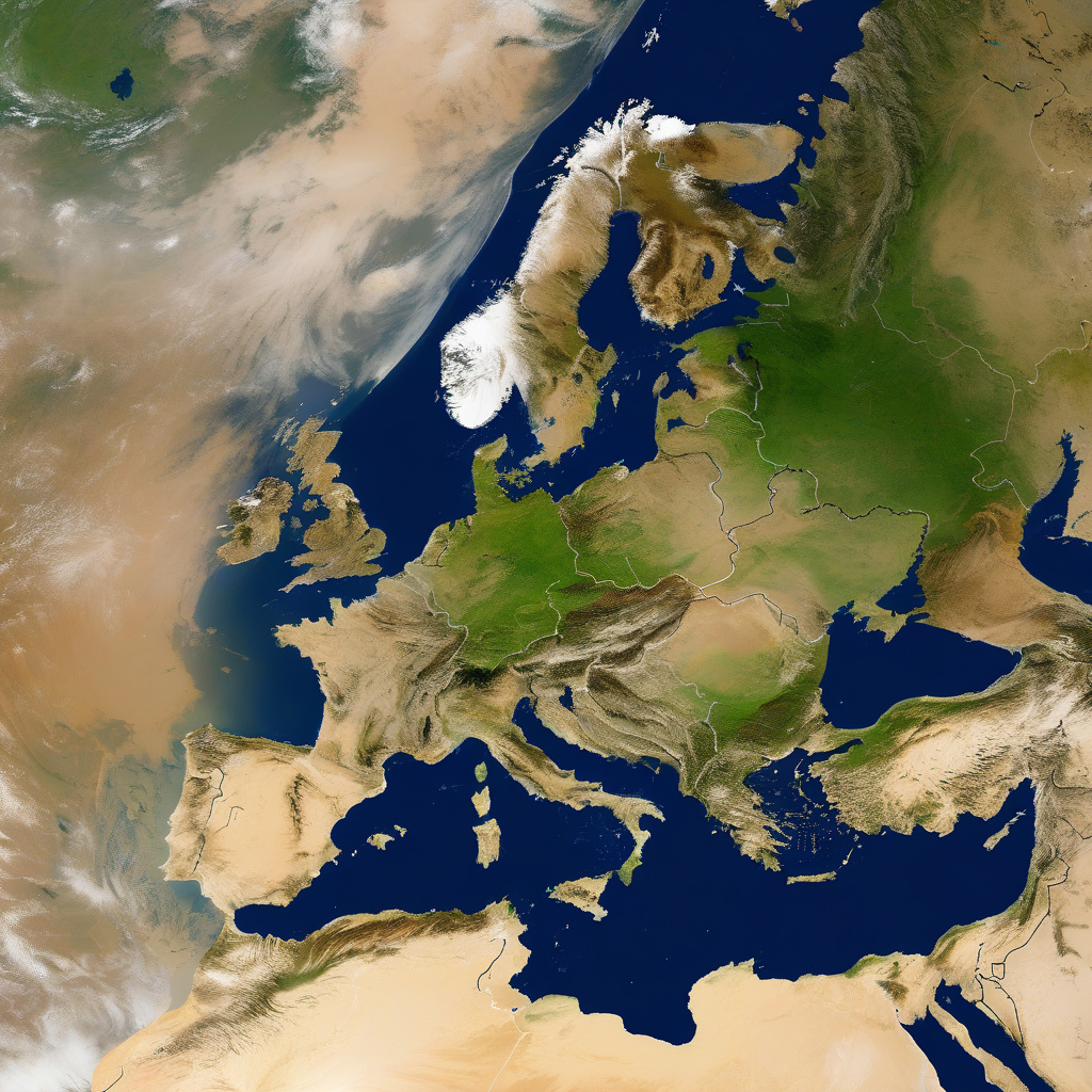 Greenland arctic landscape, Denmark overseas territory