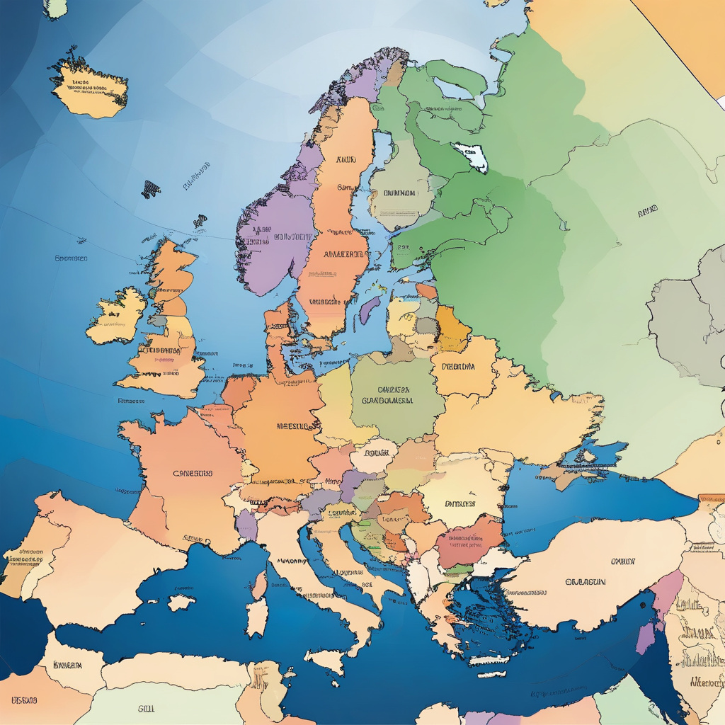 Scenic view of European landscapes along the Schengen route