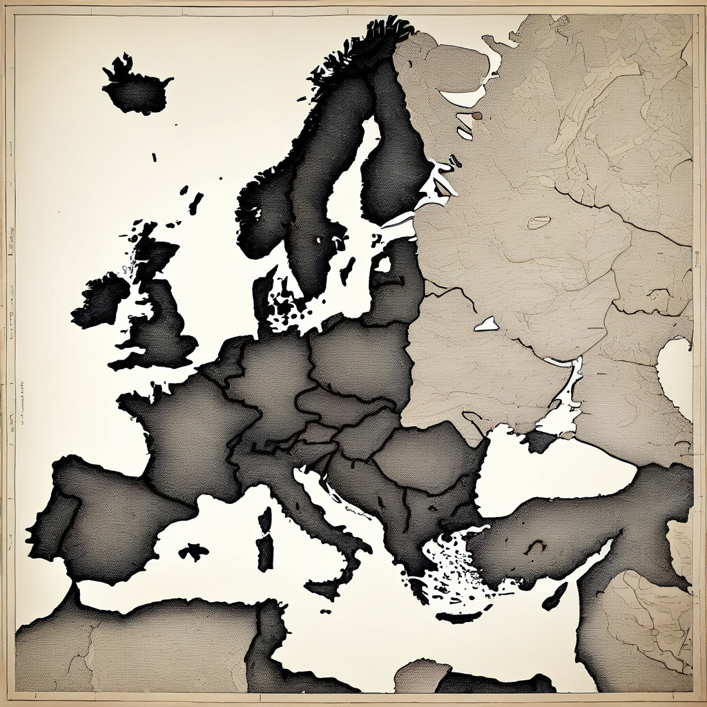 Mountain landscape in Georgia near disputed border with South Ossetia