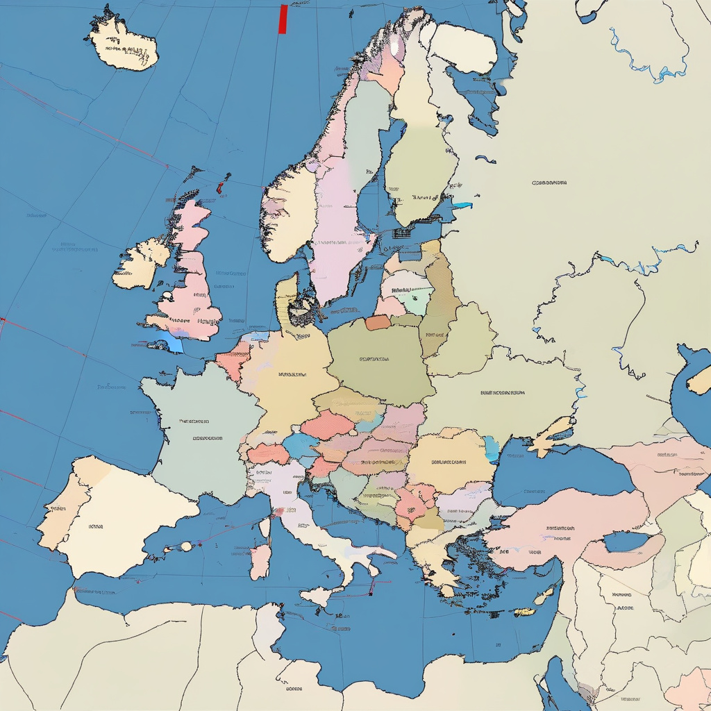 Mountainous border regions in the Balkans, crossing into disputed Kosovo