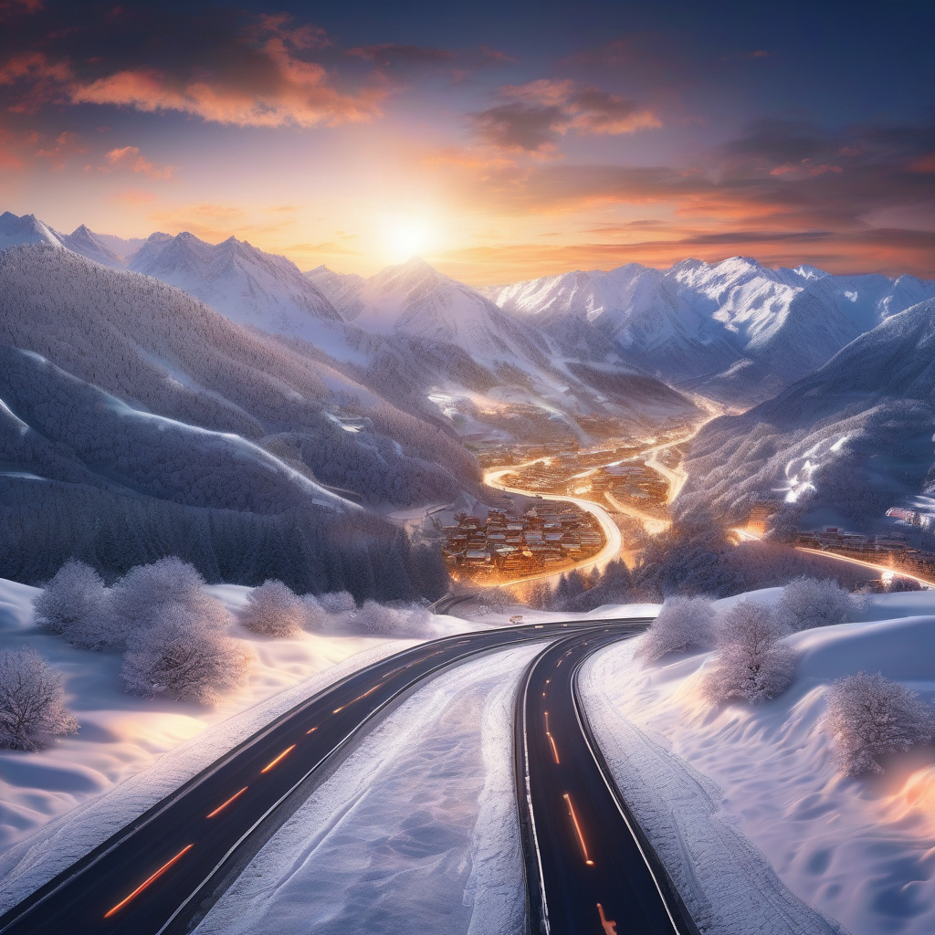 Гірськолижний відпустка в Альпах: драйв, види, ціни сезону 2026 Гірськолижники вдень на курорті, святкова новорічна локація у Франції