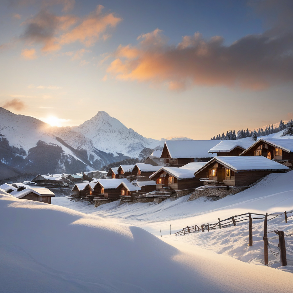 Сучасний гірськолижний курорт: розвинена інфраструктура, комфортний підйомник і активний зимовий відпочинок Сонячний схил, сучасні підйомники і лижники на засніженій трасі, топ європейський курорт