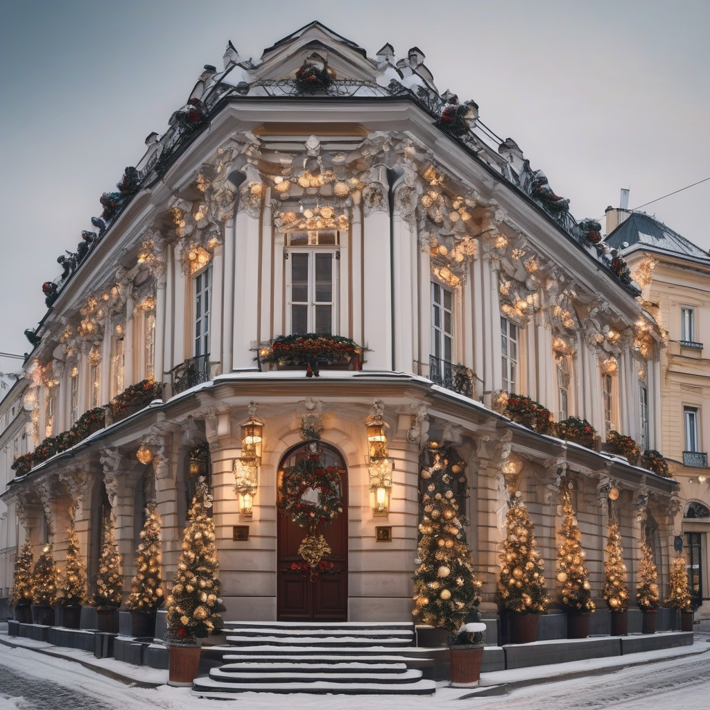 Різдвяна випічка Європи: шоколад, кориця, імбир і гарячий чай на фоні вогнів Європейські пряники і святкова випічка на фоні нічного ринку