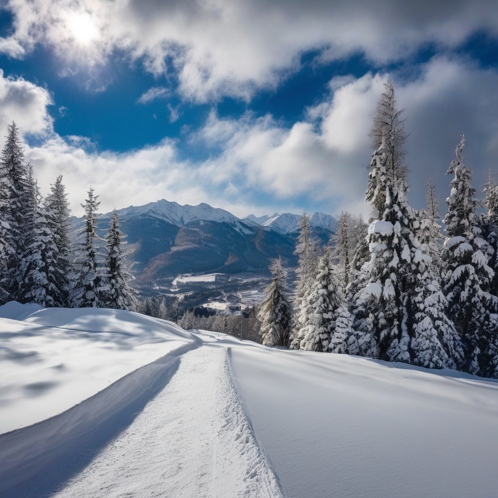 Гірськолижний курорт Польщі взимку, засніжені схили Татр Гірськолижний курорт Польщі взимку, ідеальні схили Татр