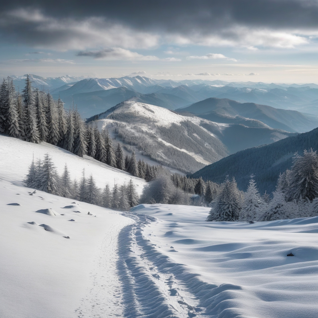 Панорама Татр та зимова ідилія на Губалувці, Польща Сонячний зимовий день на Губалувці у Закопане, панорама Татр