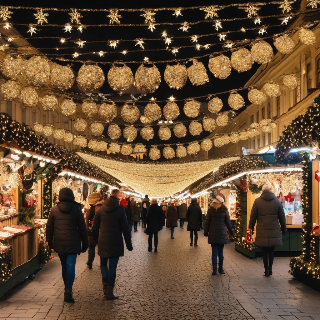 Вінтер-настрій у Відні: поради та особливості для туристів у святковий сезон Віденські вулички взимку, туристи на ярмарку, святкова ніч