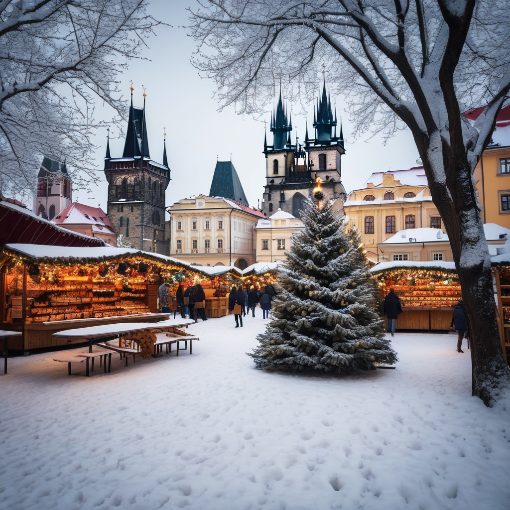 Ярмарок на Староміській площі: серце різдвяної Праги Різдвяний ярмарок Праги на Староміській площі серед традицій