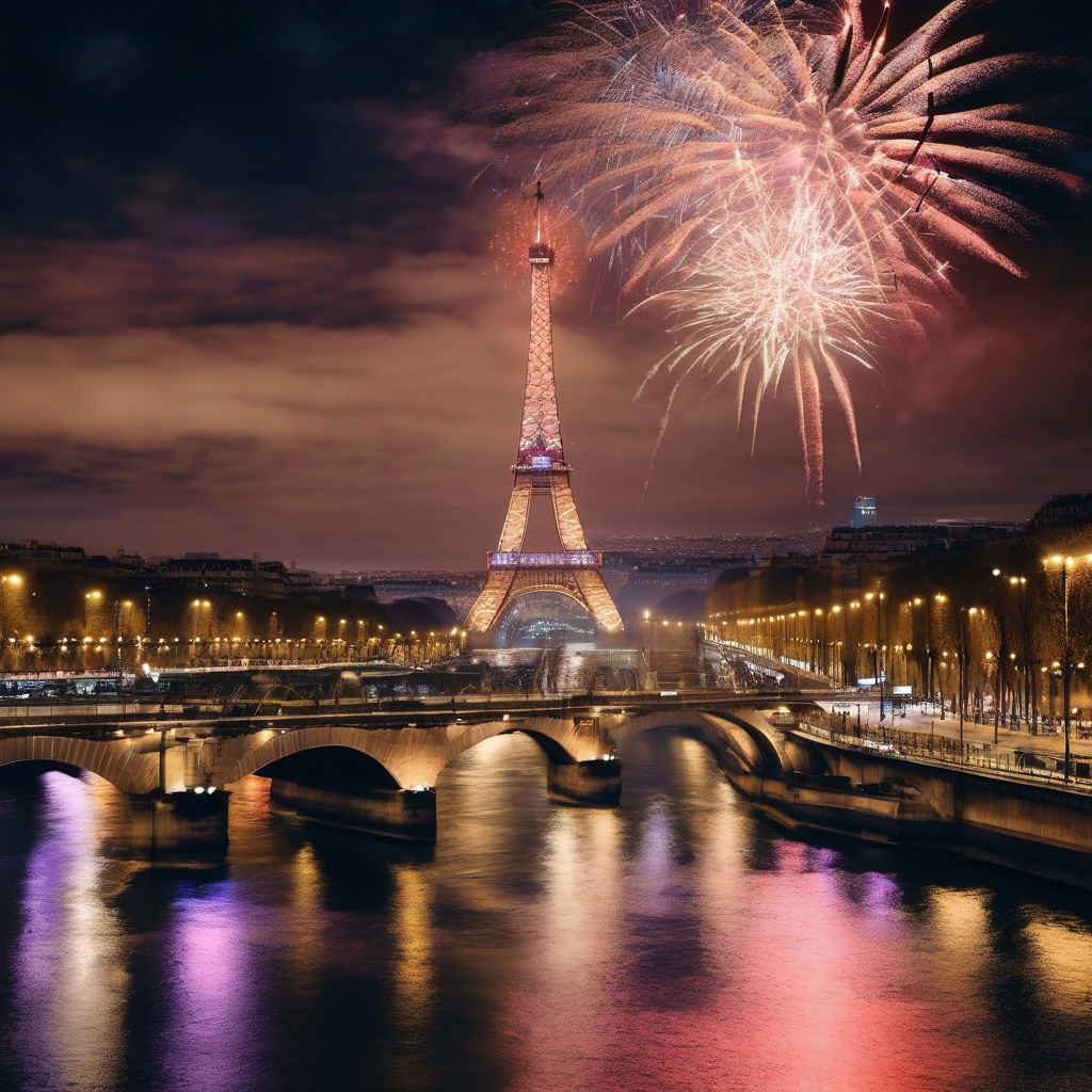 Новий рік у Парижі – святкові вогні, люди на Єлисейських Полях