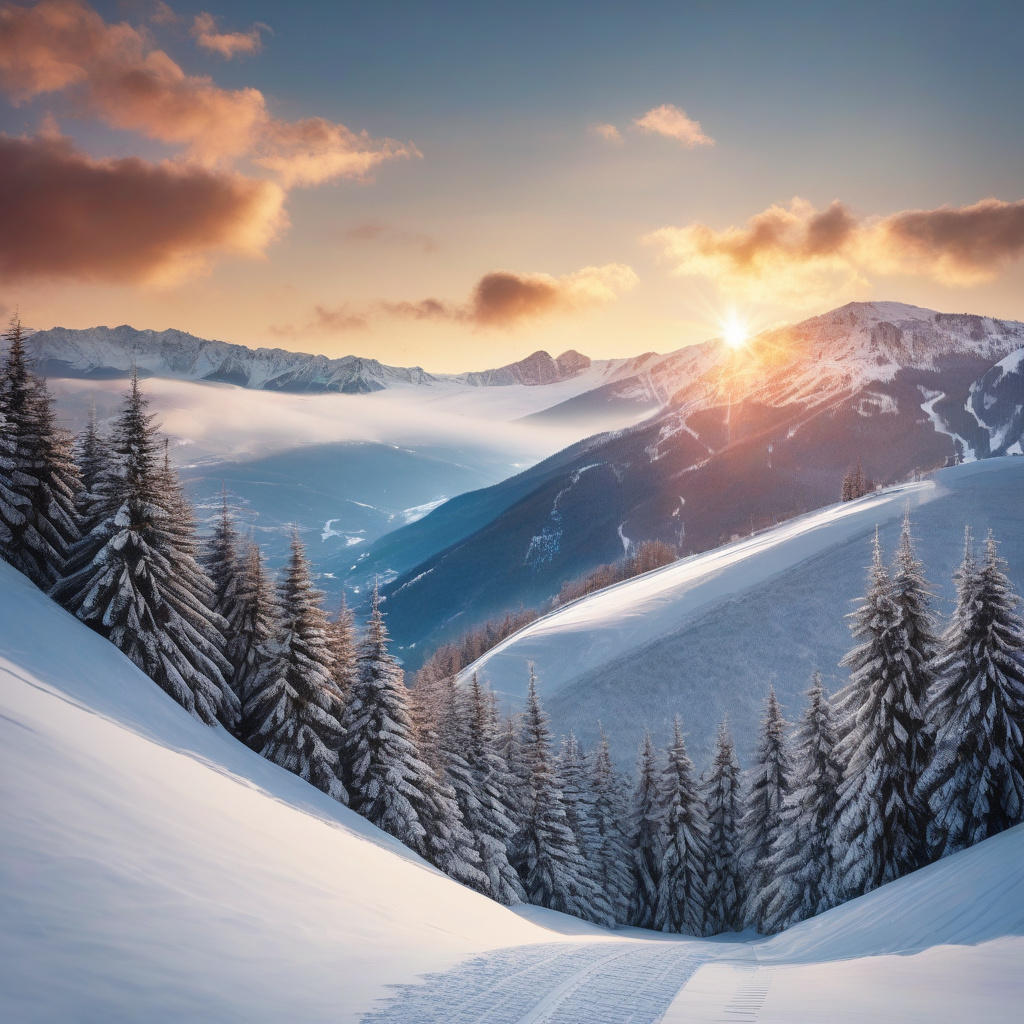 Гірськолижний спуск Буковелю в Карпатах, святкові вогні Зимовий відпочинок Буковель локації Новий рік 2026