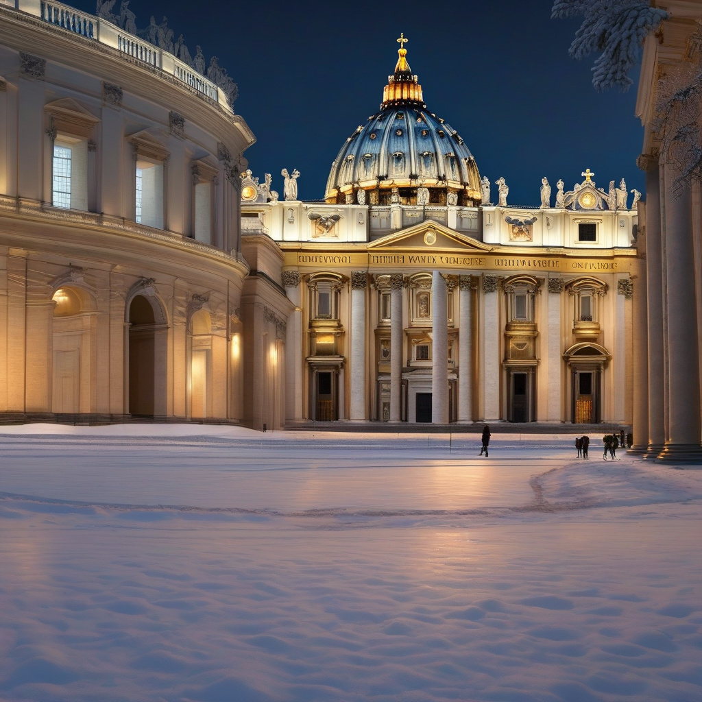 Площа Навона на світанку після святкування Нового року, туристи милуються містом Рим на світанку після новорічної ночі: туристи на площі Навона