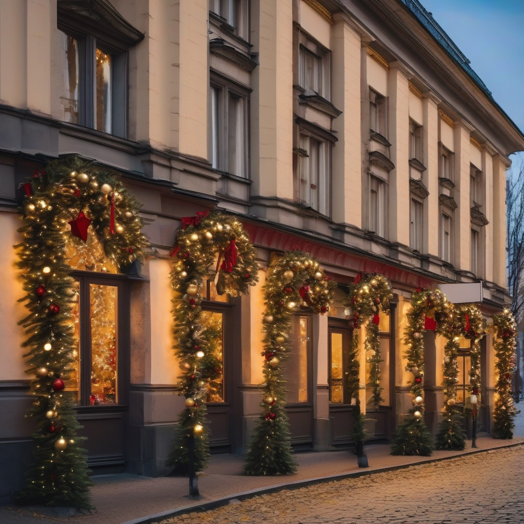 Вечірня прогулянка біля Бранденбурзьких воріт на Різдво — люди насолоджуються святом