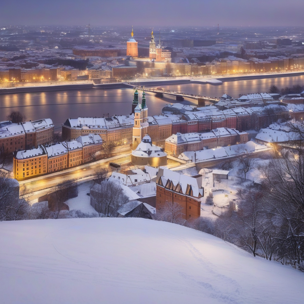 Зимовий настрій в центрі Вільнюса: ілюмінація й людський потік в об'єктиві туриста Святкова ілюмінація та численні люди під час Різдва у Вільнюсі