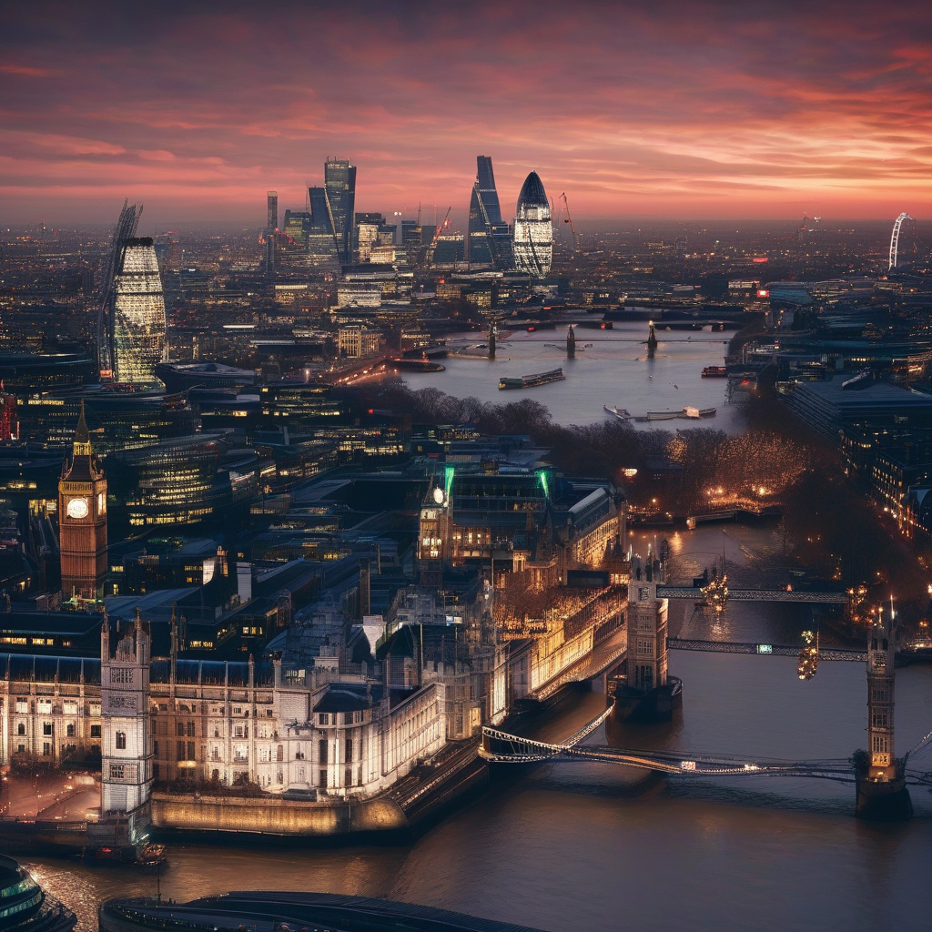 Феєрверки над Темзою в Лондоні - Новий 2026 рік