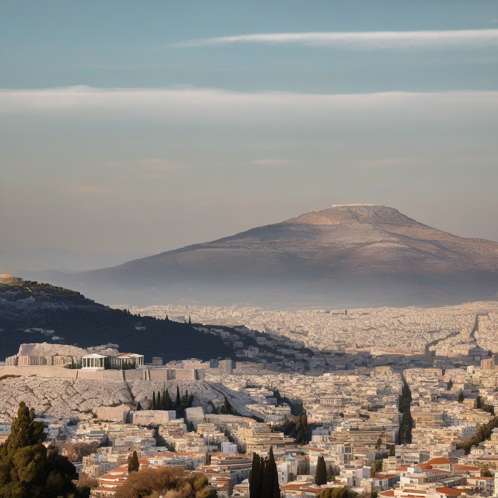Святковий вечір у Афінах, прогулянки містом перед Новим роком Вечірня афінська площа, новорічний настрій у місті