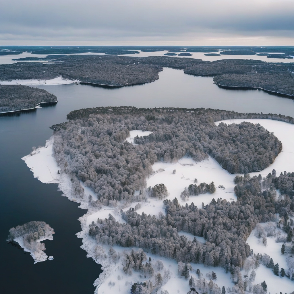 Стокгольм у зимовому сяйві: вечірній пейзаж з мостами і річкою Стокгольм пейзаж зими річка мости вечір новорічна атмосфера
