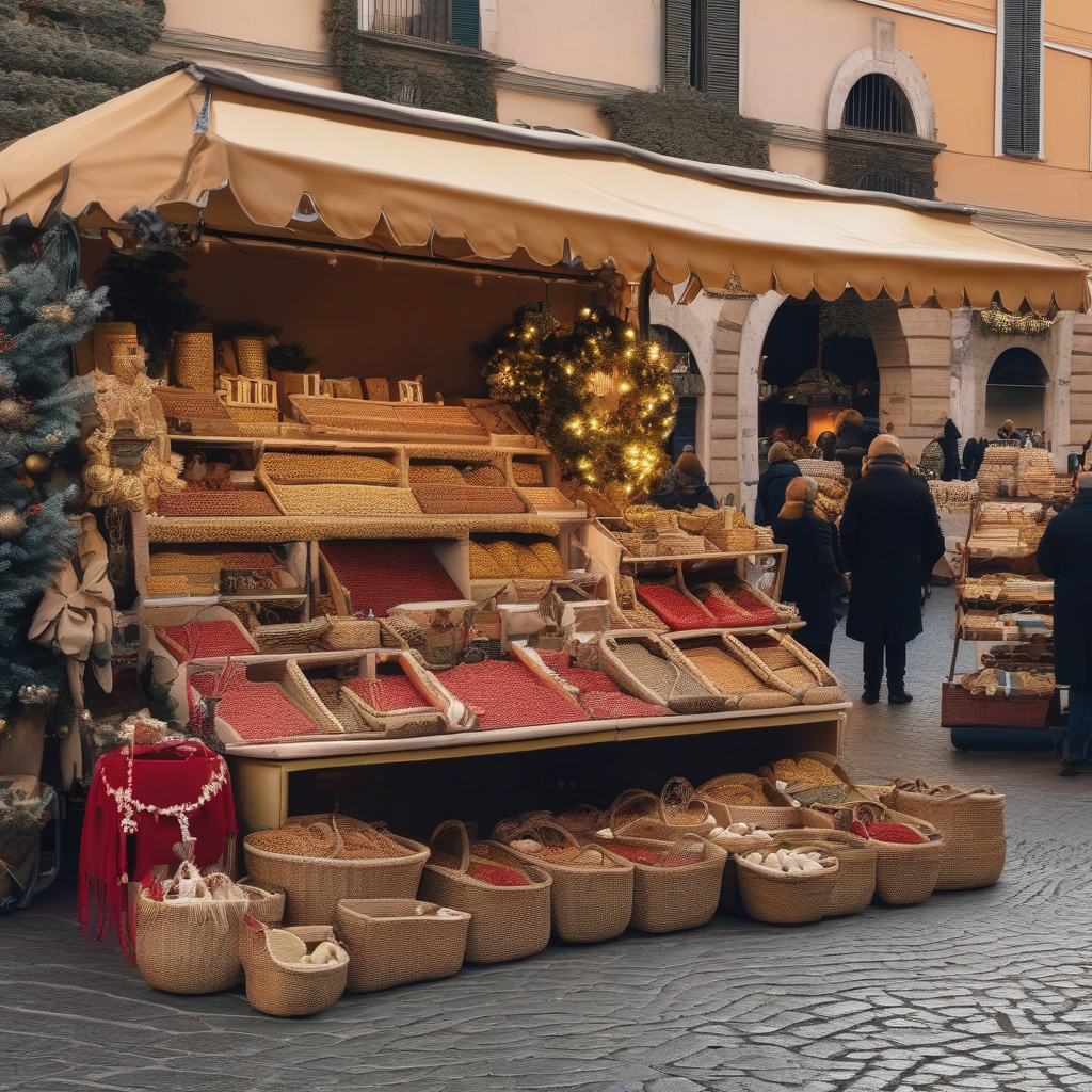 Вуличні святкові ілюмінації Риму, місцеві жителі, затишні вечірні кав’ярні, святкова атмосфера