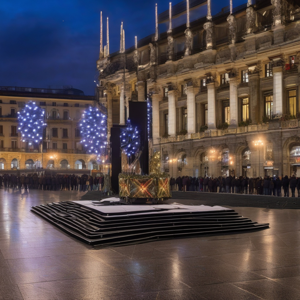 Різдвяний стіл у Мілані: панеттоне, лангоустини, ковбаски у святковому ресторані
