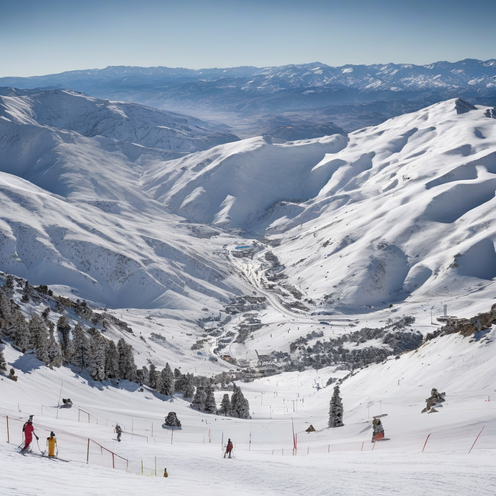 Гірськолижний курорт Сьєрра-Невада з сонцем та засніженими схилами, Іспанія