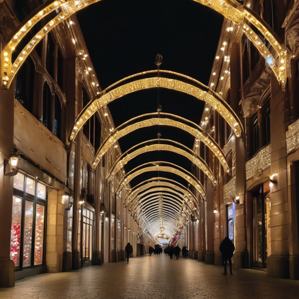 Зимовий ярмарок з атмосферним світлом у центрі Брюсселя Ярмаркова площа з казковими вогнями у Брюсселі