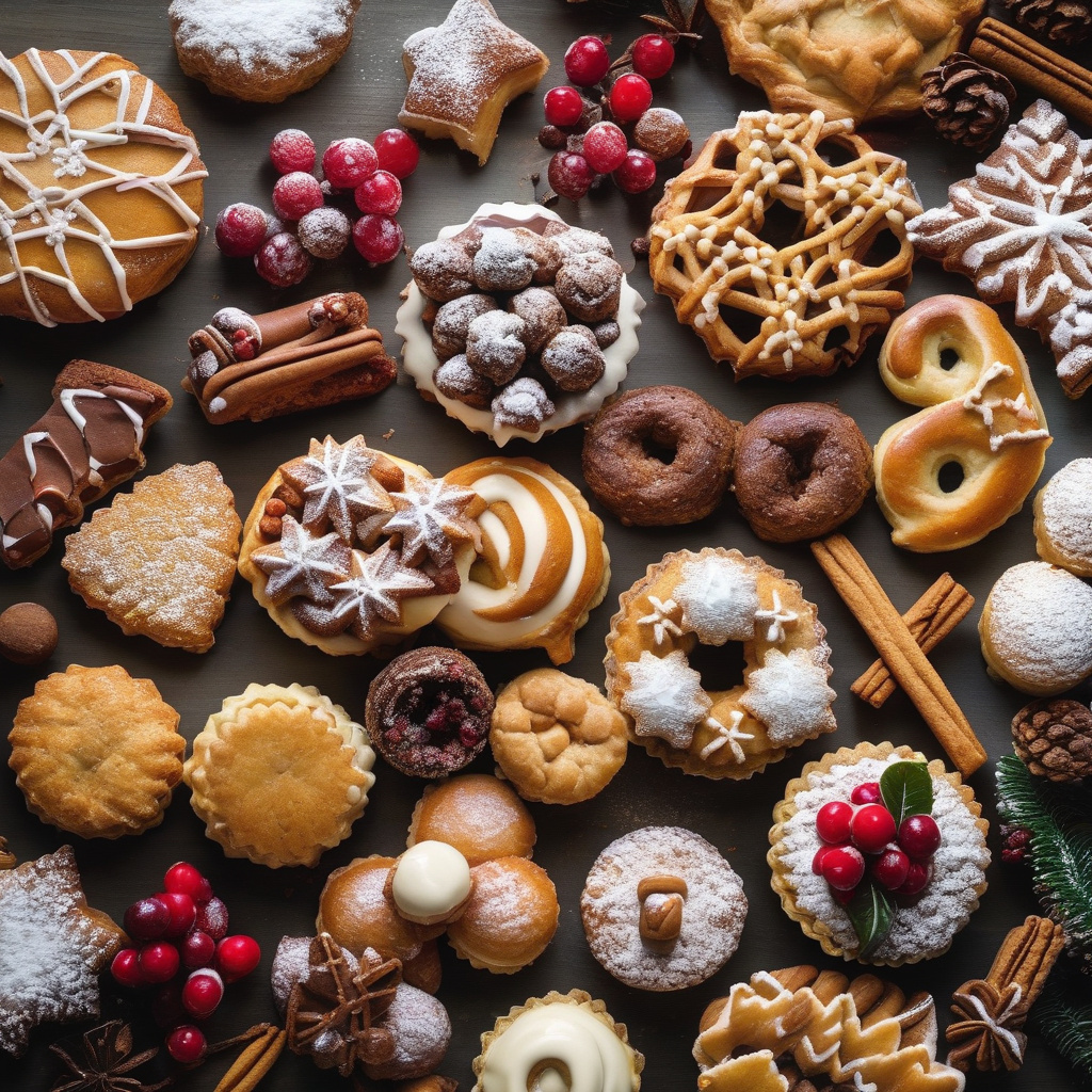 Солодкий Bûche de Noël — різдвяний символ Франції зі смачним кремом Традиційний французький різдвяний Bûche de Noël на святковому столі