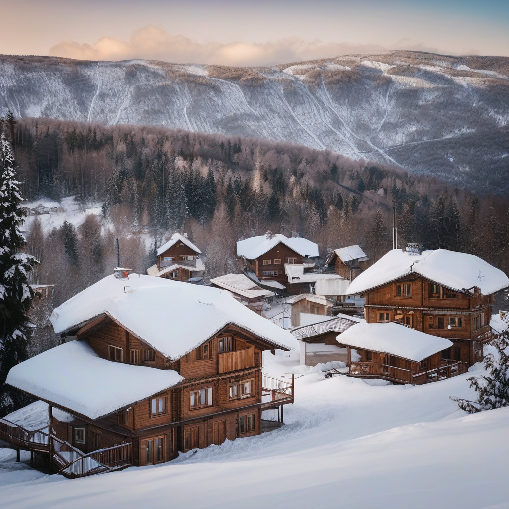 Порівняння зимових курортів, гірський відпочинок у Карпатах 2026 Карпатські краєвиди, зима 2026, вершини Буковелю, Славсько та Драгобрату