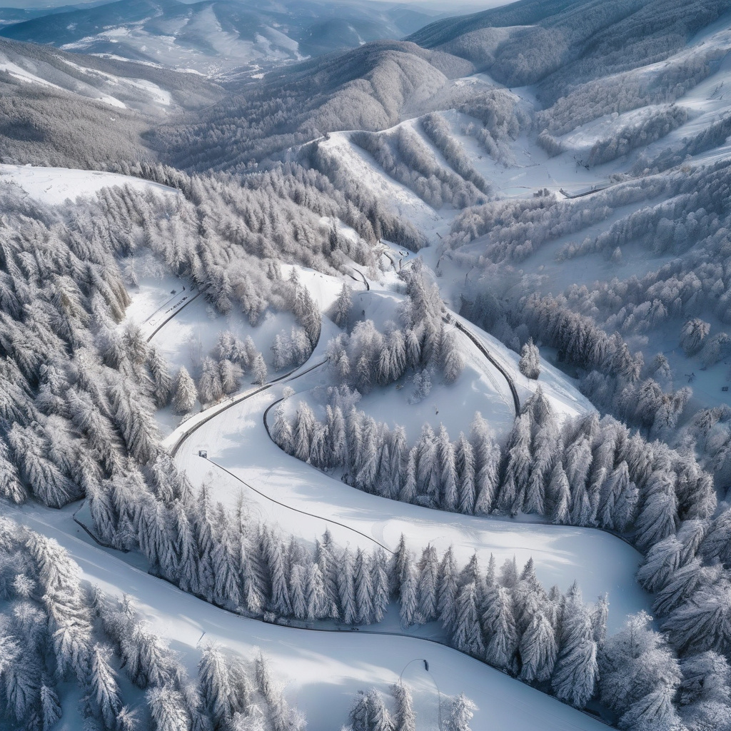 Лісисті бігові траси Ігмана і тиша зимових гір для спокійного відпочинку Ігман, гірськолижний курорт для бігових лиж, засніжений ліс