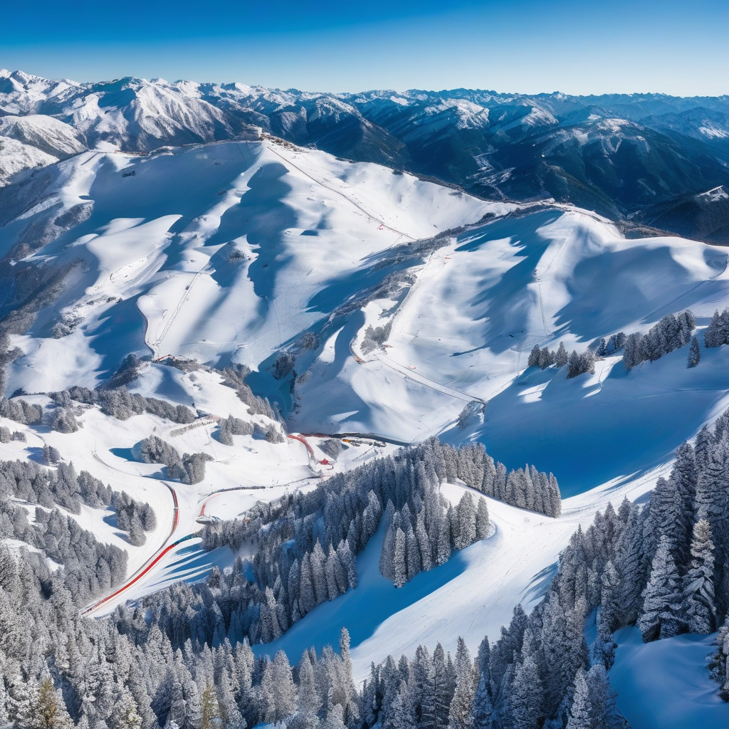 Ordino Arcalís гірськолижні траси сніг комфортний відпочинок Андорра Траса Ordino Arcalís із лижниками взимку, Андорра