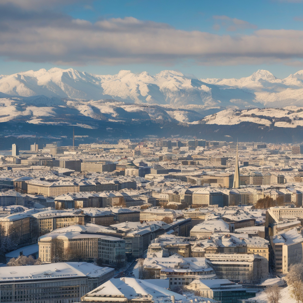Женевські святкові локації: старий центр, озеро, базар та набережна у снігу Зимові локації Женеви на Новий рік: озеро, базар, старе місто в снігу