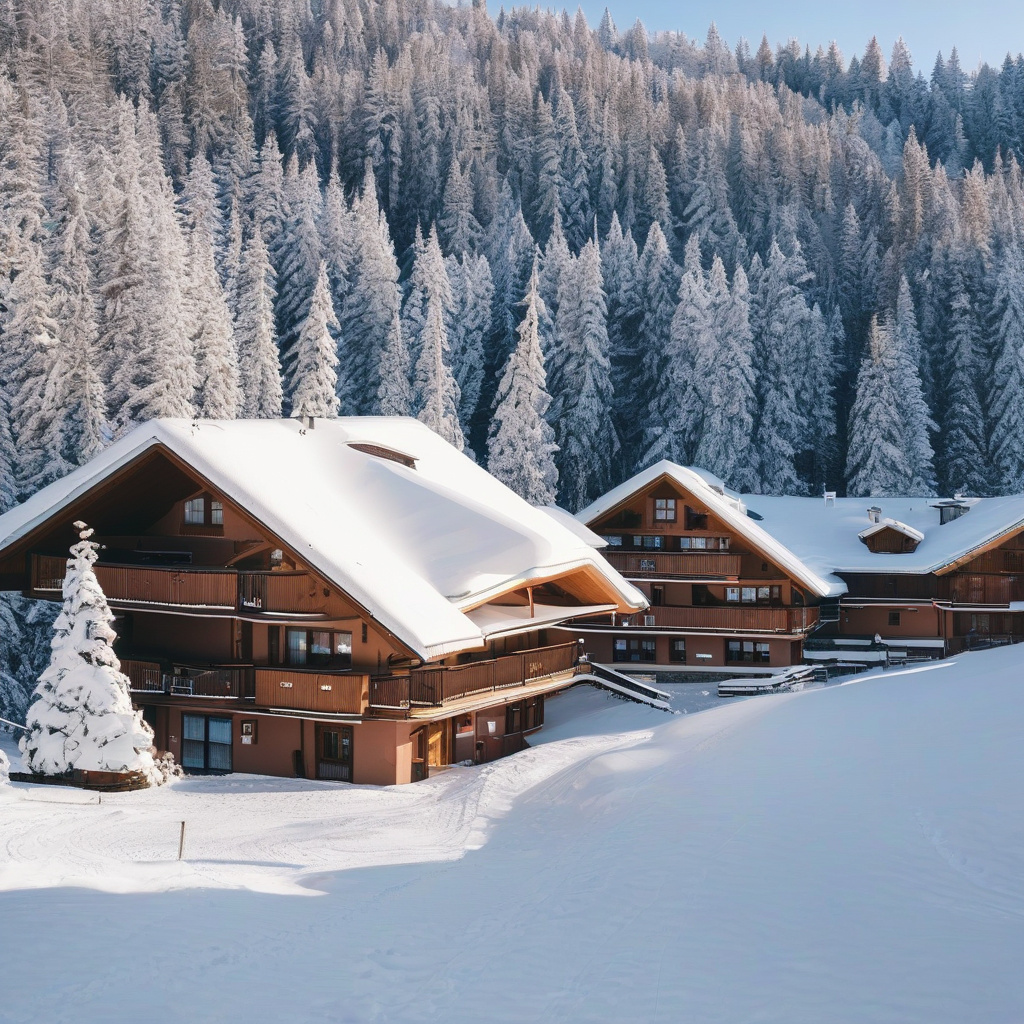 Гірськолижний схил і підйомник у Шпіндлерув Мліні взимку Гірськолижний схил і підйомник у Шпіндлерув Мліні взимку