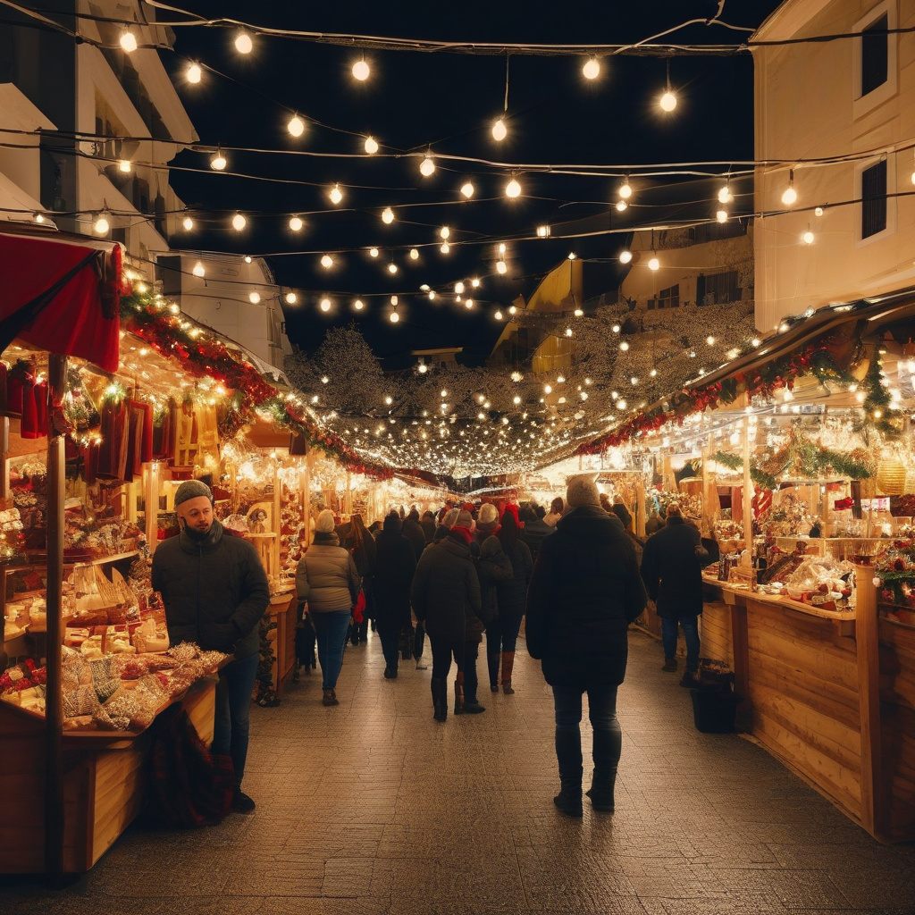 Вулична сцена: концертна атмосфера афінського різдва Вуличний концерт у Афінах: святковий захід під відкритим небом